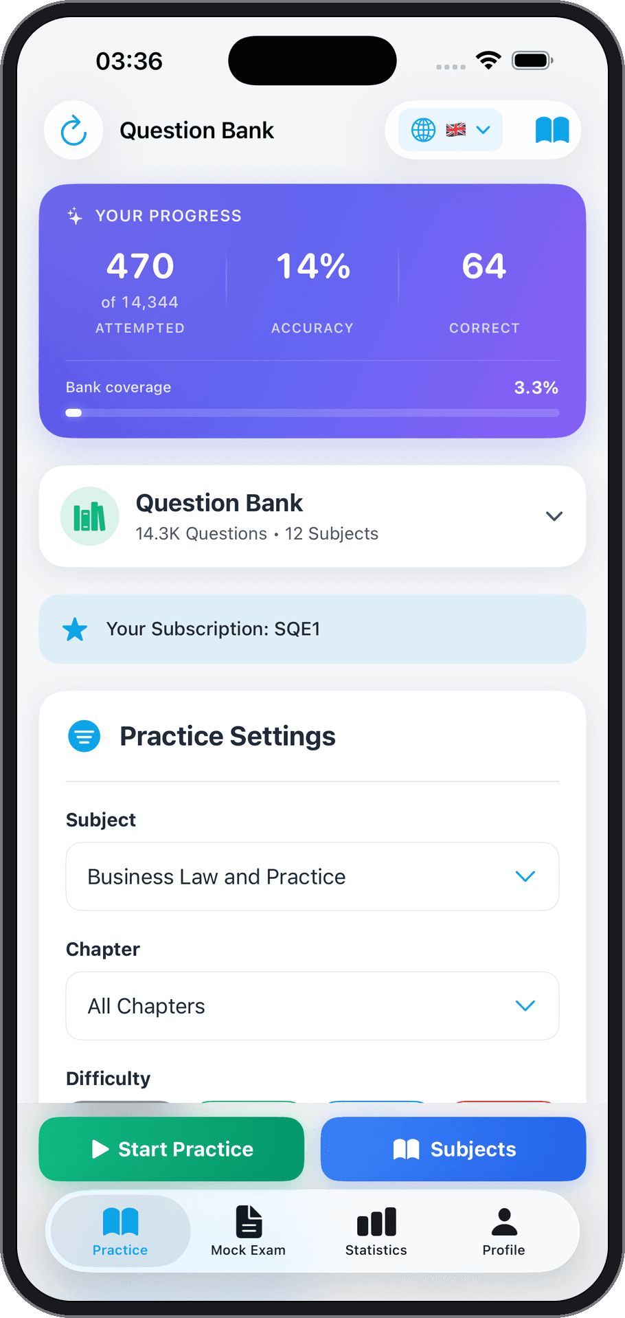 Ant Law SQE app