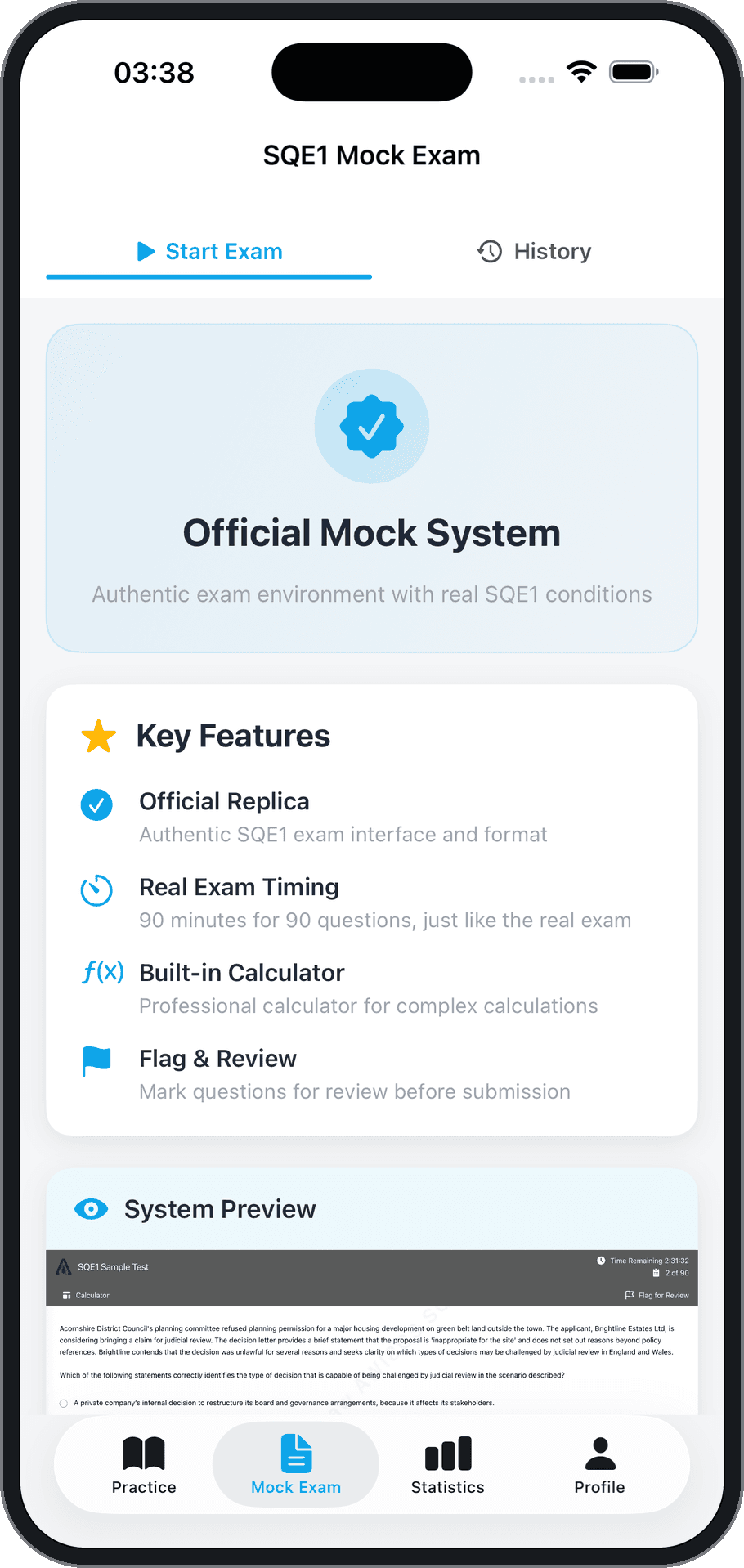 Official Mock Exams